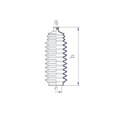 K5251 DA SILVA Пыльник, рулевое управление