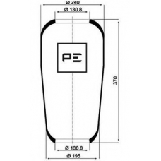 084.010-70A PE Automotive Кожух пневматической рессоры