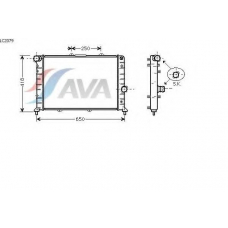 LC2079 AVA Радиатор, охлаждение двигателя