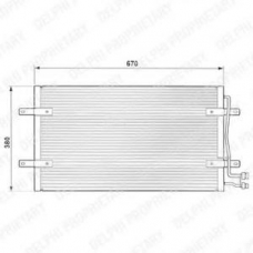 TSP0225471 DELPHI Конденсатор, кондиционер