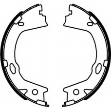 8DA 355 051-081 HELLA Комплект тормозных колодок, стояночная тормозная с