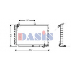 482004N AKS DASIS Конденсатор, кондиционер