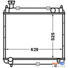 8MK 376 704-661 HELLA Радиатор, охлаждение двигателя