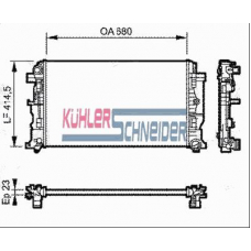 0300021 KUHLER SCHNEIDER Радиатор, охлаждение двигател