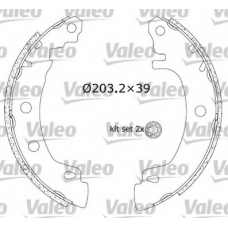 554757 VALEO Комплект тормозных колодок