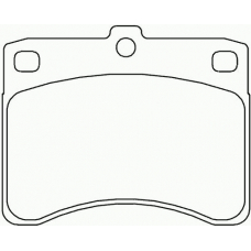 P 16 003 BREMBO Комплект тормозных колодок, дисковый тормоз