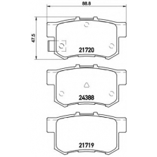 P 79 027 BREMBO Комплект тормозных колодок, дисковый тормоз