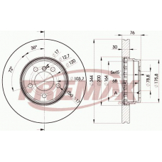 BD-2207 FREMAX Тормозной диск