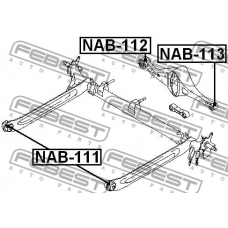 NAB-112 FEBEST Подвеска, рычаг независимой подвески колеса