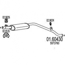 01.60430 MTS Глушитель выхлопных газов конечный