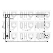 QER2553 QUINTON HAZELL Радиатор, охлаждение двигателя