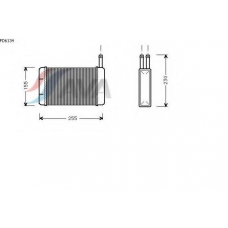 FD6134 AVA Теплообменник, отопление салона