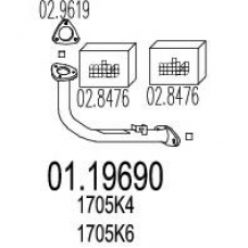 01.19690 MTS Труба выхлопного газа