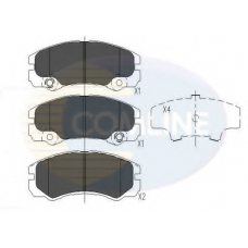 CBP41241 COMLINE Комплект тормозных колодок, дисковый тормоз