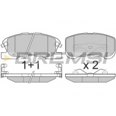 BP3018 BREMSI Комплект тормозных колодок, дисковый тормоз