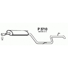 P3710 FENNO Глушитель выхлопных газов конечный