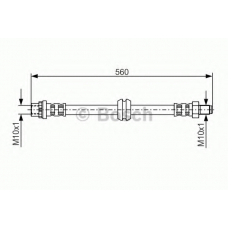 1 987 476 923 BOSCH Тормозной шланг