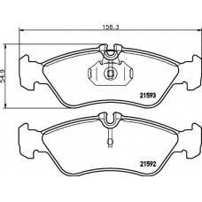 8DB 355 008-161 HELLA Комплект тормозных колодок, дисковый тормоз