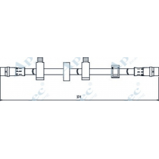 HOS4103 APEC Тормозной шланг