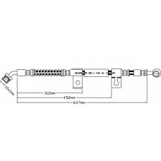 7204 REMKAFLEX Тормозной шланг