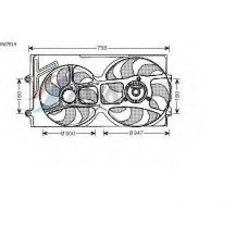 VW7514 AVA Вентилятор, охлаждение двигателя