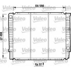 732368 VALEO Радиатор, охлаждение двигателя