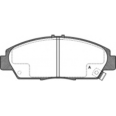 BPA0406.02 OPEN PARTS Комплект тормозных колодок, дисковый тормоз