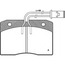 BPA0211.12 OPEN PARTS Комплект тормозных колодок, дисковый тормоз