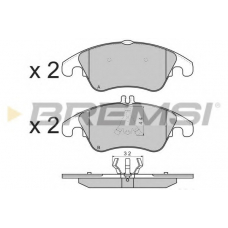 BP3317 BREMSI Комплект тормозных колодок, дисковый тормоз