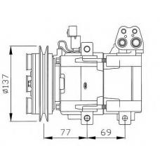 32115 NRF Компрессор, кондиционер