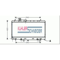 2500161 KUHLER SCHNEIDER Радиатор, охлаждение двигател