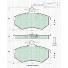 8110 29121 TRIDON Brake pads - front