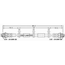 FBH6932 FIRST LINE Тормозной шланг