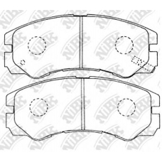 PN4258 NiBK Комплект тормозных колодок, дисковый тормоз
