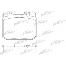 PBP129 PATRON Комплект тормозных колодок, дисковый тормоз