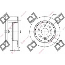 BD1290 DJ PARTS Тормозной диск