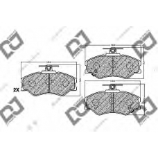 BP1105 DJ PARTS Комплект тормозных колодок, дисковый тормоз