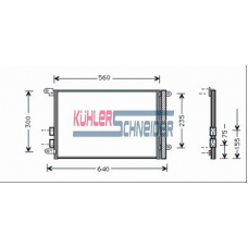 1022801 KUHLER SCHNEIDER Конденсатор, кондиционер