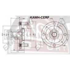 KAWH-CERF ASVA Ступица колеса