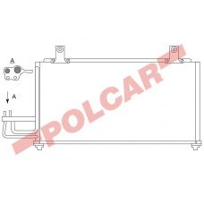 4111K81X POLCAR Skraplacze klimatyzacji