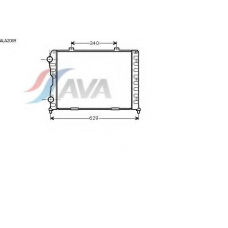 ALA2089 AVA Радиатор, охлаждение двигателя