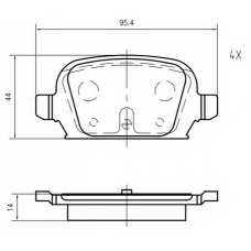 K617800 Vema Комплект тормозных колодок, дисковый тормоз