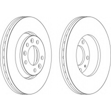 DDF1601-1 FERODO Тормозной диск