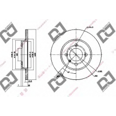 BD1610 DJ PARTS Тормозной диск