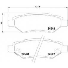 8DB 355 020-011 HELLA PAGID Комплект тормозных колодок, дисковый тормоз