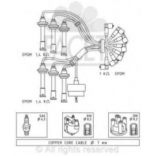 4.8660 FACET Комплект проводов зажигания
