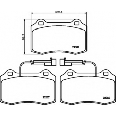 8DB 355 018-421 HELLA Комплект тормозных колодок, дисковый тормоз