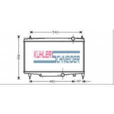 0700311 KUHLER SCHNEIDER Радиатор, охлаждение двигател