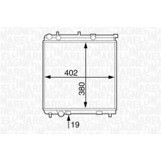 350213125800 MAGNETI MARELLI Радиатор, охлаждение двигателя