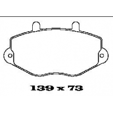 BL1324A1 FTE Комплект тормозных колодок, дисковый тормоз